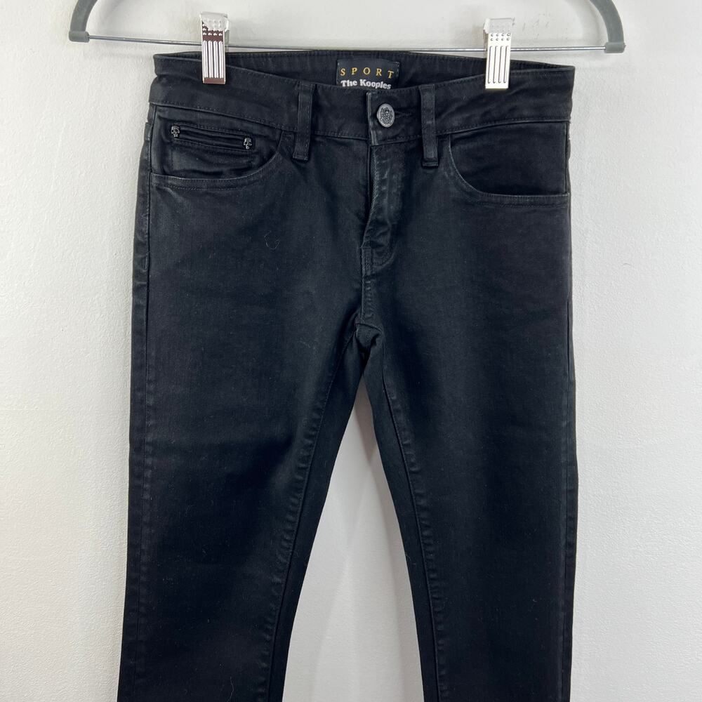 The Kooples Sport Black Low-Rise Skinny Skin Jeans Cotton Lyocell Stretch 25 View 2